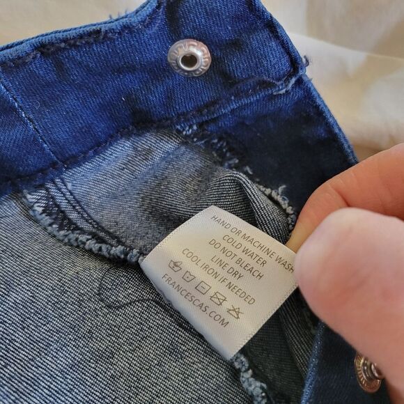 Harper Heritage Denim Blue Mini Skirt Wrap Small Cotton Blend - Picture 7 of 7